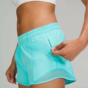 electric turquoise lululemon hotty hots 2.5” LR